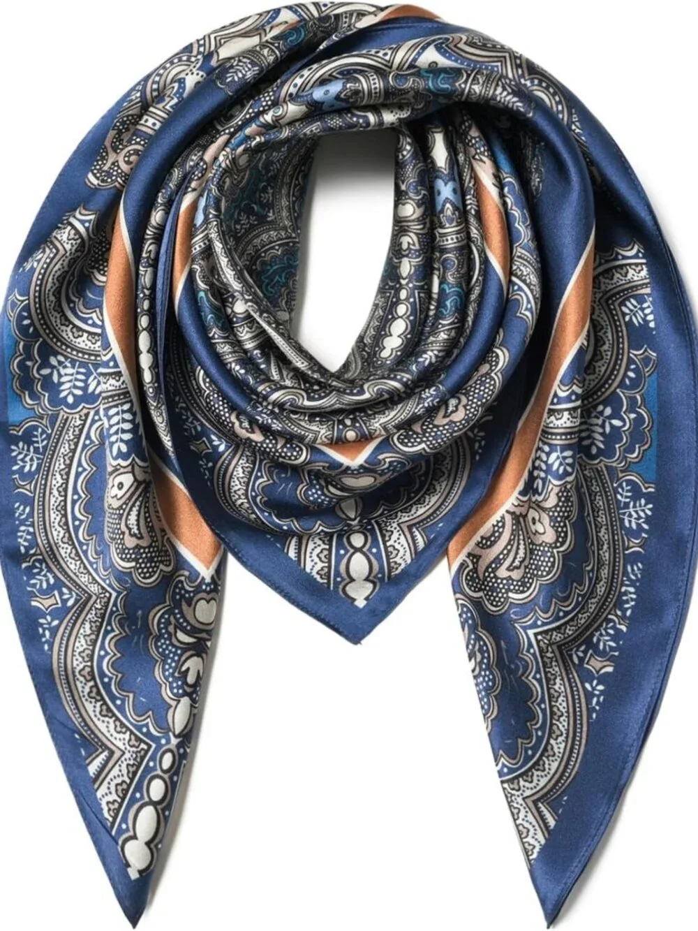 Luxurious 100% Mulberry Silk Scarf - 35